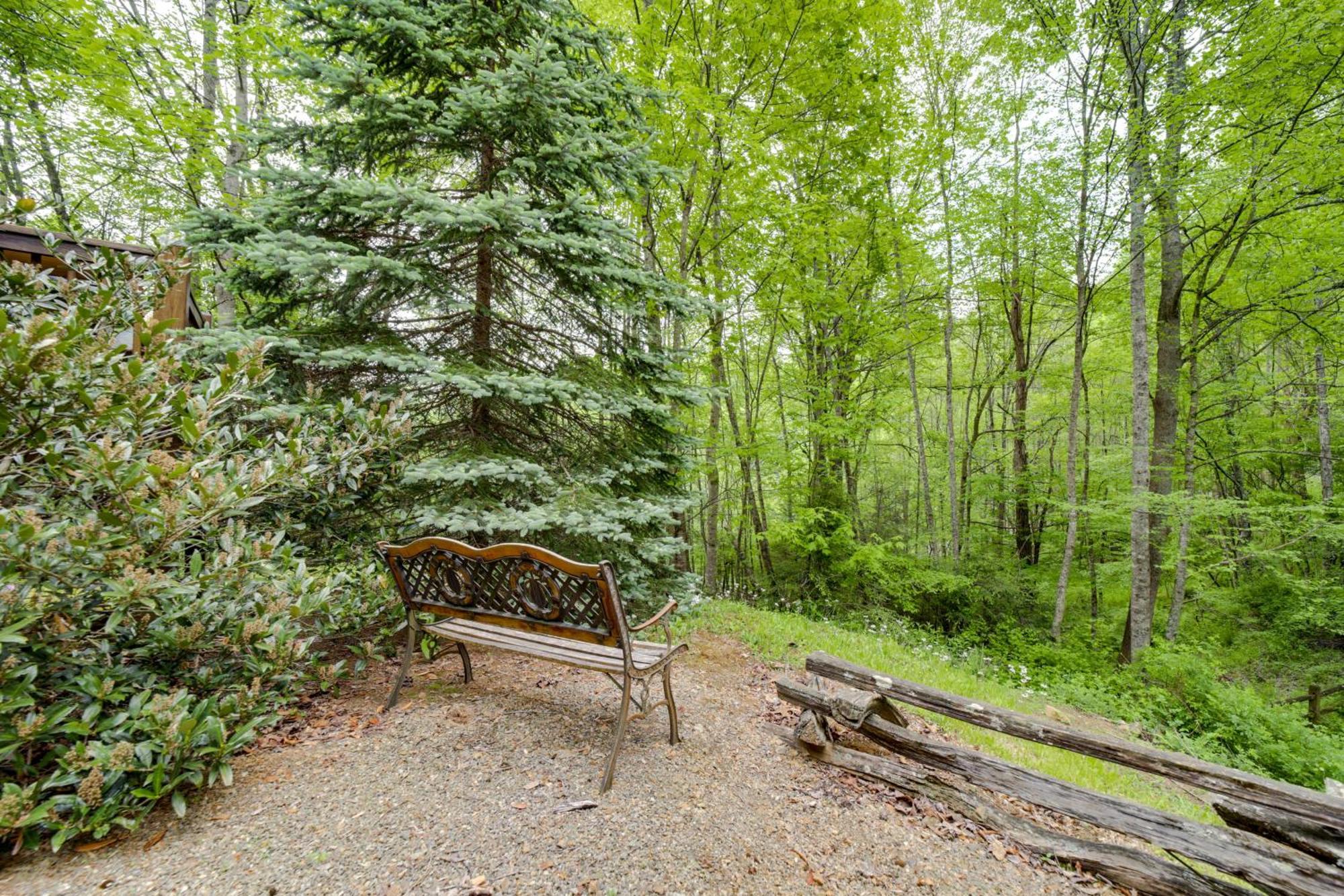 Peaceful Smoky Mountain Cabin With Deck And Fire Pit! Waynesville Exterior photo